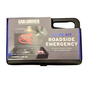 Car and Driver 30 Pc Roadside Emergency‎ Kit New